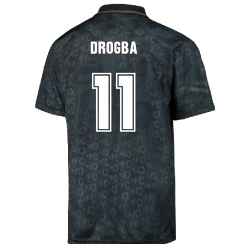 Chelsea 1992 Black Out Retro Football Shirt (Drogba 11) Chelsea 1992 Black Out Retro Football Shirt (Drogba 11)