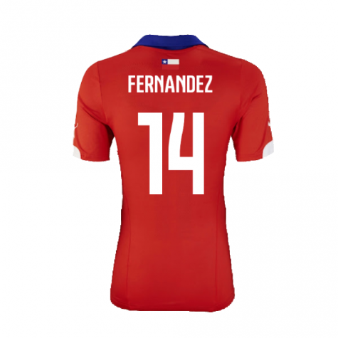 Chile 2014-15 Home Shirt ((Excellent) XL) (Fernandez 14) Chile 2014-15 Home Shirt ((Excellent) XL) (Fernandez 14)