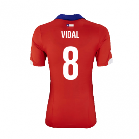 Chile 2014-15 Home Shirt ((Excellent) XL) (Vidal 8) Chile 2014-15 Home Shirt ((Excellent) XL) (Vidal 8)