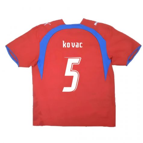 Czech Republic 2006-08 Home Shirt ((Very Good) L) (Kovac 5) Czech Republic 2006-08 Home Shirt ((Very Good) L) (Kovac 5)