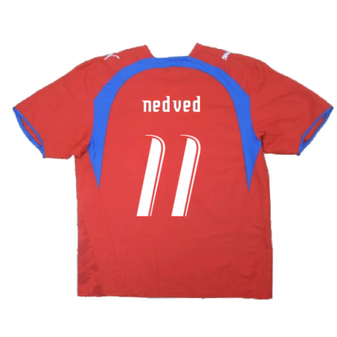 Czech Republic 2006-08 Home Shirt ((Very Good) L) (Nedved 11) Czech Republic 2006-08 Home Shirt ((Very Good) L) (Nedved 11)