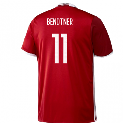 Denmark 2016-17 Home Shirt ((Excellent) 3XL) (Bendtner 11) Denmark 2016-17 Home Shirt ((Excellent) 3XL) (Bendtner 11)