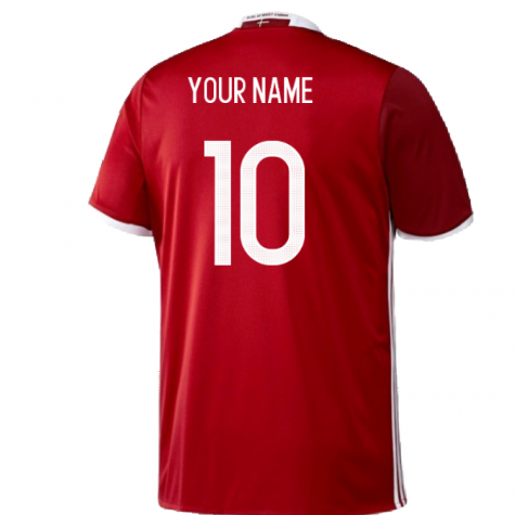 Denmark 2016-17 Home Shirt ((Excellent) 3XL) (Your Name) Denmark 2016-17 Home Shirt ((Excellent) 3XL) (Your Name)