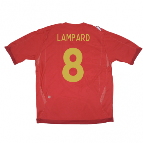 England 2006-08 Away Shirt (S) (Excellent) (LAMPARD 8) England 2006-08 Away Shirt (S) (Excellent) (LAMPARD 8)