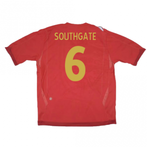 England 2006-08 Away Shirt (XLB 158cm) (Excellent) (SOUTHGATE 6) England 2006-08 Away Shirt (XLB 158cm) (Excellent) (SOUTHGATE 6)