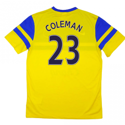 Everton 2013-14 Away Shirt (S) ((Excellent) S) (Coleman 23) Everton 2013-14 Away Shirt (S) ((Excellent) S) (Coleman 23)