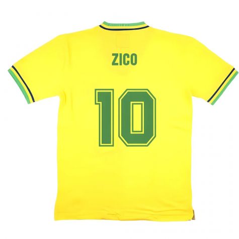 False Nein Brazil Home Football Shirt (ZICO 10) False Nein Brazil Home Football Shirt (ZICO 10)