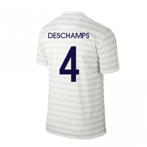 France 2014-15 Away Shirt ((Excellent) M) (Deschamps 4) France 2014-15 Away Shirt ((Excellent) M) (Deschamps 4)