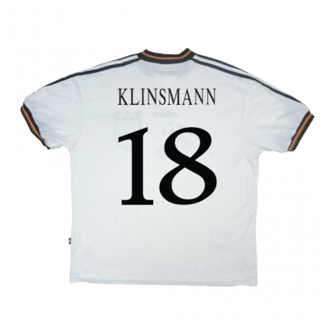 Germany 1996-98 Home Shirt ((Excellent) S) (Klinsmann 18) Germany 1996-98 Home Shirt ((Excellent) S) (Klinsmann 18)