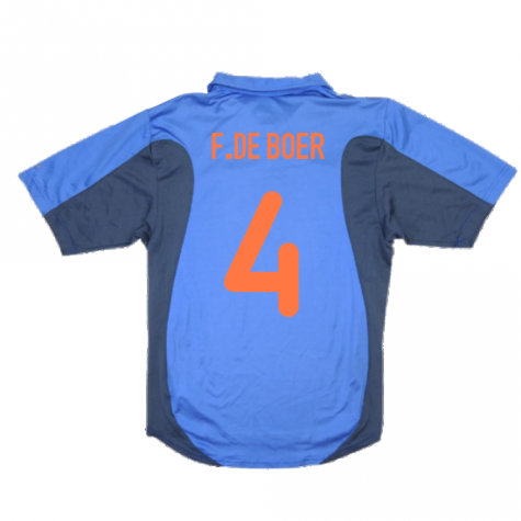 Holland 2000-02 Away Shirt ((Very Good) XL) (F.De Boer 4) Holland 2000-02 Away Shirt ((Very Good) XL) (F.De Boer 4)