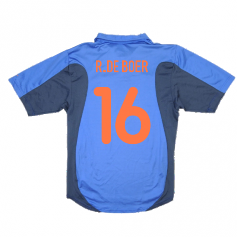 Holland 2000-02 Away Shirt ((Very Good) XL) (R.De Boer 16) Holland 2000-02 Away Shirt ((Very Good) XL) (R.De Boer 16)