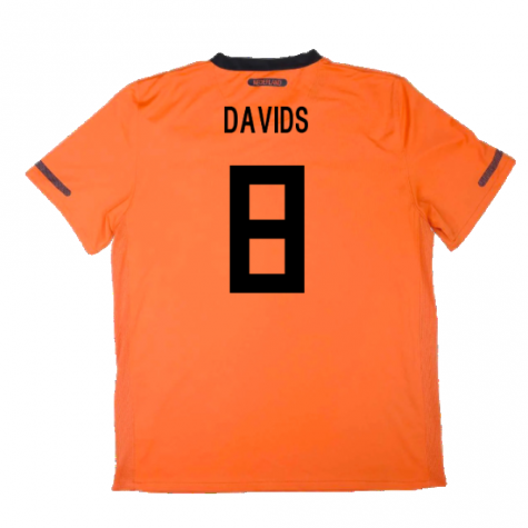 Holland 2010-11 Home Shirt ((Excellent) S) (Davids 8) Holland 2010-11 Home Shirt ((Excellent) S) (Davids 8)