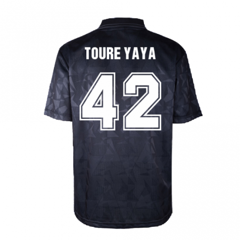 Man City 1990 Blackout Retro Shirt (TOURE YAYA 42) Man City 1990 Blackout Retro Shirt (TOURE YAYA 42)