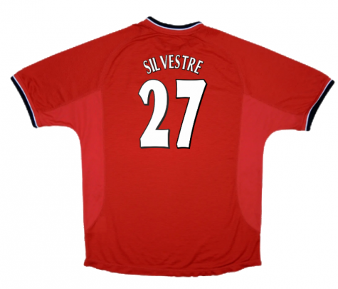 Manchester United 2000-02 Home Shirt ((Excellent) XXL) (Silvestre 27) Manchester United 2000-02 Home Shirt ((Excellent) XXL) (Silvestre 27)