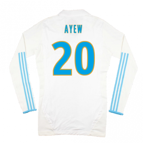 Marseille 2011-12 Player Spec Long Sleeve Home Shirt ((Excellent) L) (Ayew 20) Marseille 2011-12 Player Spec Long Sleeve Home Shirt ((Excellent) L) (Ayew 20)