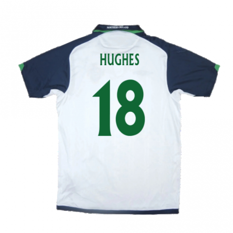 Northern Ireland 2009-10 Away Shirt ((Very Good) XL) (Hughes 18) Northern Ireland 2009-10 Away Shirt ((Very Good) XL) (Hughes 18)
