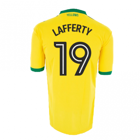 Norwich City 2016-17 Home Shirt ((Good) XXL) (Lafferty 19) Norwich City 2016-17 Home Shirt ((Good) XXL) (Lafferty 19)