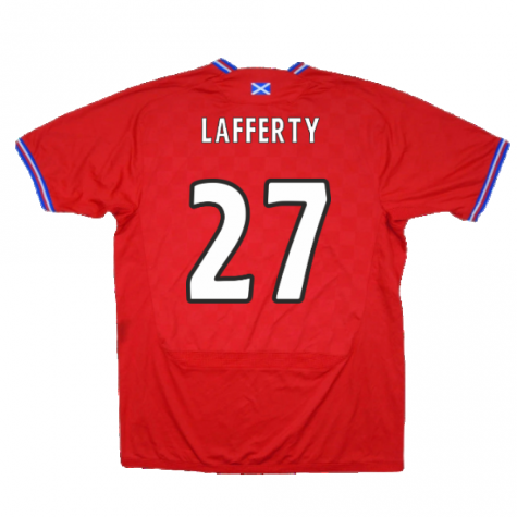 Rangers 2009-10 Away Shirt ((Very Good) M) (Lafferty 27) Rangers 2009-10 Away Shirt ((Very Good) M) (Lafferty 27)