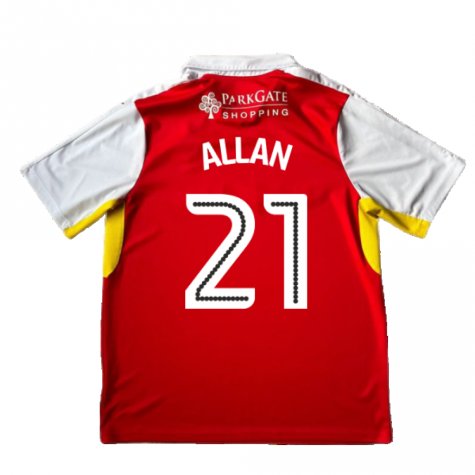 Rotherham 2016-17 Home Shirt ((Good) XL) (Allan 21) Rotherham 2016-17 Home Shirt ((Good) XL) (Allan 21)