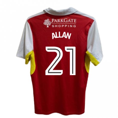 Rotherham 2016-17 Home Shirt ((Good) XL) (Allan 21) Rotherham 2016-17 Home Shirt ((Good) XL) (Allan 21)