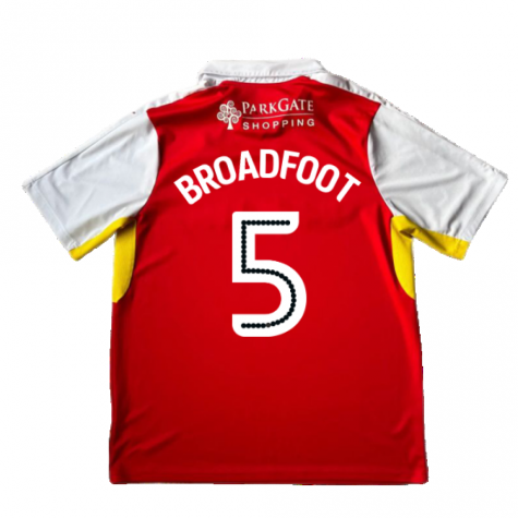 Rotherham 2016-17 Home Shirt ((Good) XL) (Broadfoot 5) Rotherham 2016-17 Home Shirt ((Good) XL) (Broadfoot 5)