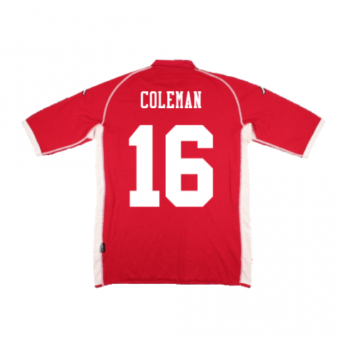 Wales 2002-03 Home Shirt ((Very Good) M) (Coleman 16) Wales 2002-03 Home Shirt ((Very Good) M) (Coleman 16)