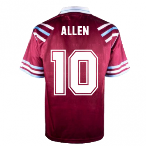 West Ham United 1992 Retro Football Shirt (Allen 10) West Ham United 1992 Retro Football Shirt (Allen 10)