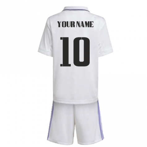 2022-2023 Real Madrid Home Mini Kit (Your Name) 2022-2023 Real Madrid Home Mini Kit (Your Name)