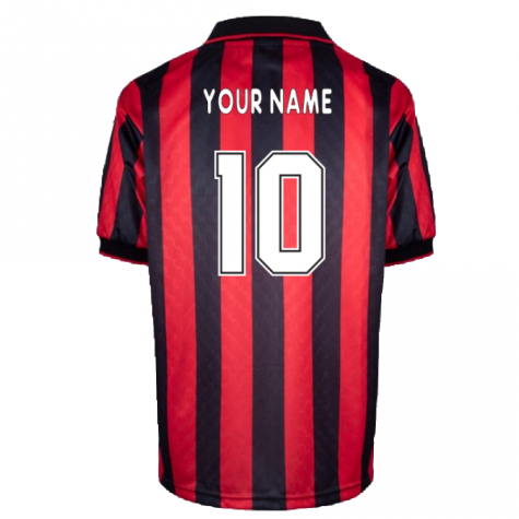 AC Milan 1996 Home Retro Shirt (Your Name) AC Milan 1996 Home Retro Shirt (Your Name)