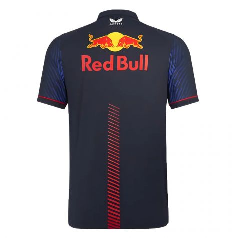 2023 Red Bull Racing Sergio Perez Mens Polo Shirt (Navy) 2023 Red Bull Racing Sergio Perez Mens Polo Shirt (Navy)