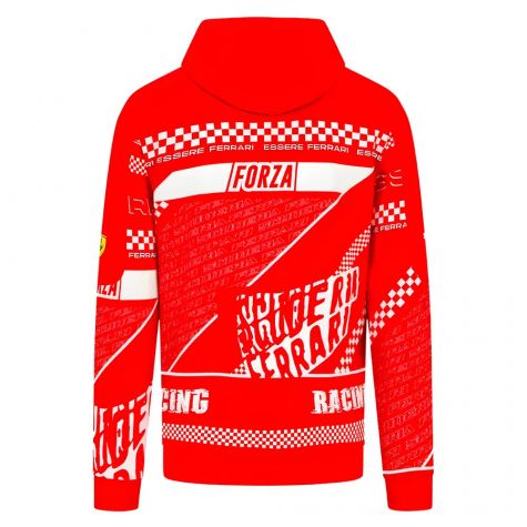 2023 Ferrari Graphic Hoody (Red) 2023 Ferrari Graphic Hoody (Red)