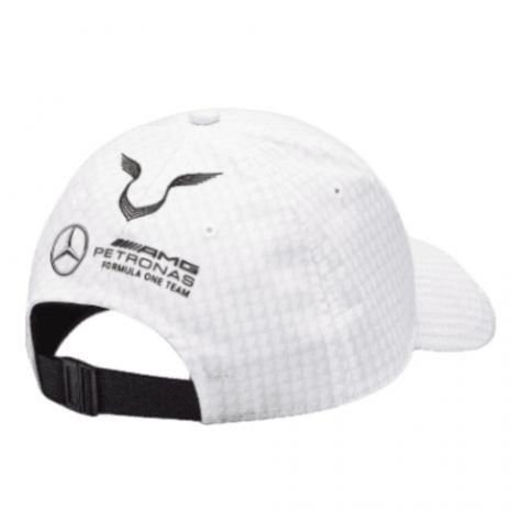 2023 Mercedes Lewis Hamilton Driver Cap (White) 2023 Mercedes Lewis Hamilton Driver Cap (White)