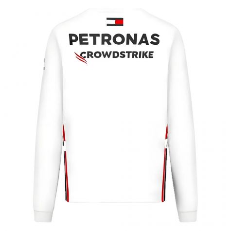 2023 Mercedes-AMG Team Long Sleeve Tee (White) 2023 Mercedes-AMG Team Long Sleeve Tee (White)