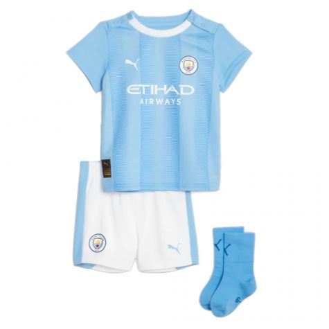 2023-2024 Man City Home Baby Kit (Your Name) 2023-2024 Man City Home Baby Kit (Your Name)