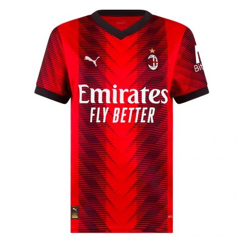 2023-2024 AC Milan Home Shirt (Ladies) (Ibrahimovic 11) 2023-2024 AC Milan Home Shirt (Ladies) (Ibrahimovic 11)