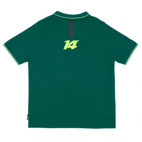 2023-2024 Aston Martin Lifestyle Alonso Polo Shirt (Green) 2023-2024 Aston Martin Lifestyle Alonso Polo Shirt (Green)