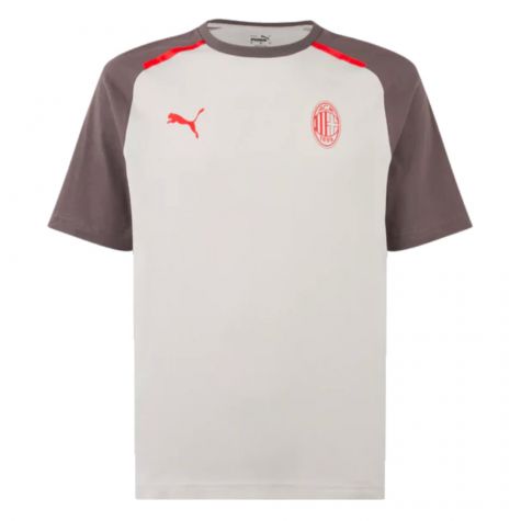 2023-2024 AC Milan Casuals Tee (Light Grey) (Pulisic 11) 2023-2024 AC Milan Casuals Tee (Light Grey) (Pulisic 11)