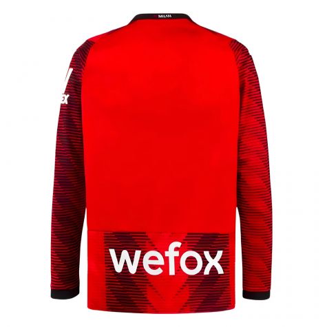 2023-2024 AC Milan Long Sleeve Home Shirt 2023-2024 AC Milan Long Sleeve Home Shirt