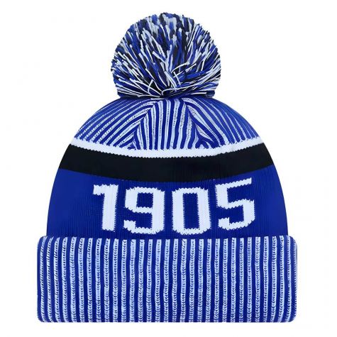 2023-2024 Chelsea 1905 Bobble Knit Beanie Hat (Blue) 2023-2024 Chelsea 1905 Bobble Knit Beanie Hat (Blue)