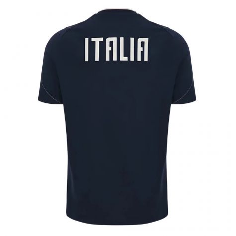 2023-2024 Italy Rugby Travel Player Shirt (Navy) 2023-2024 Italy Rugby Travel Player Shirt (Navy)