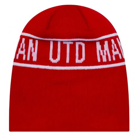 Man Utd Cuff Knit Hat Skull Beanie (Red) Man Utd Cuff Knit Hat Skull Beanie (Red)