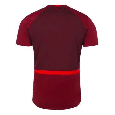 2023-2024 England Rugby Gym Tee (Tibetan Red) 2023-2024 England Rugby Gym Tee (Tibetan Red)