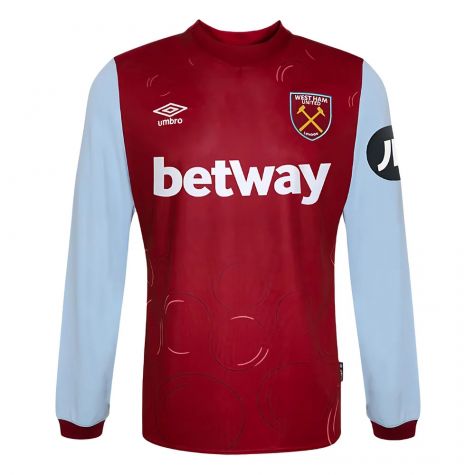2023-2024 West Ham Long Sleeve Home Shirt (BOWEN 20) 2023-2024 West Ham Long Sleeve Home Shirt (BOWEN 20)