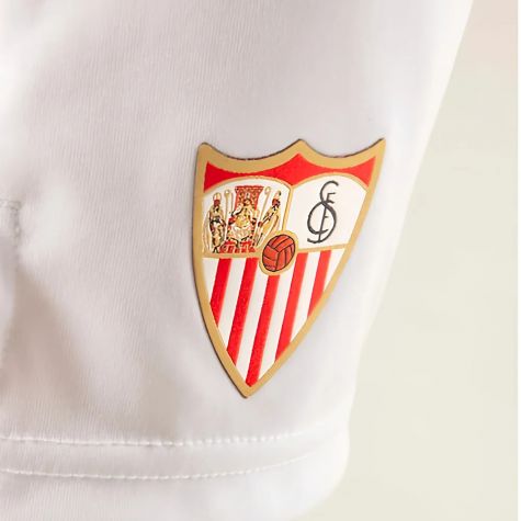 2023-2024 Sevilla Home Shorts (White) - Kids 2023-2024 Sevilla Home Shorts (White) - Kids