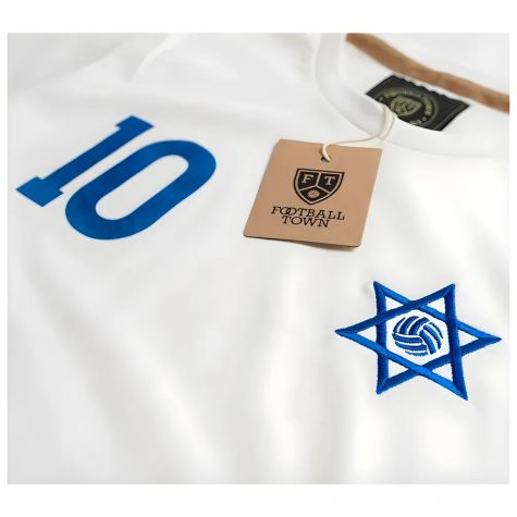 Israel Magen David 10 Retro Football Tee (White) Israel Magen David 10 Retro Football Tee (White)