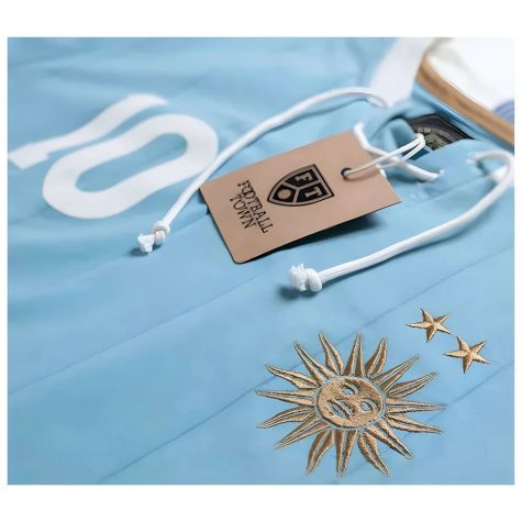 Uruguay Forlan Retro Shirt with Laces La Celeste Uruguay Forlan Retro Shirt with Laces La Celeste