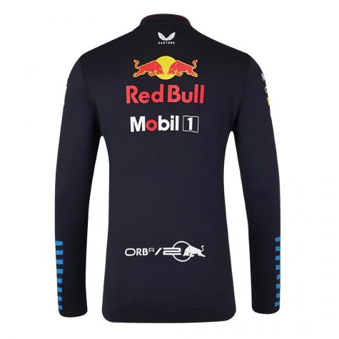 2024 Red Bull Racing Team 1/4 Zip Midlayer - Night Sky 2024 Red Bull Racing Team 1/4 Zip Midlayer - Night Sky