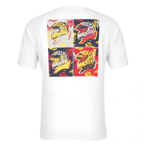 2024 Red Bull Racing Max Verstappen Pop Art Oversized T-Shirt (White) 2024 Red Bull Racing Max Verstappen Pop Art Oversized T-Shirt (White)
