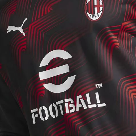 2023-2024 AC Milan Prematch LS Sweat Top (Black) 2023-2024 AC Milan Prematch LS Sweat Top (Black)