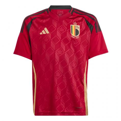 2024-2025 Belgium Home Shirt (Kids) (Your Name) 2024-2025 Belgium Home Shirt (Kids) (Your Name)